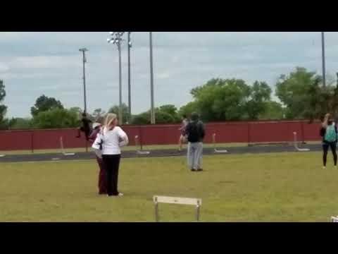 Video of Wesley wins first place 300m hurdles.