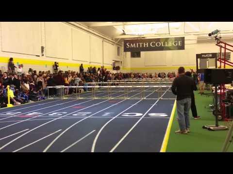 Video of Morgan Sanders sets new PVIAC record in 55m hurdles