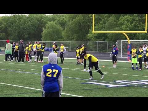 Video of Kenneth Eiden IV, video #2 as wide receiver at FBU Camp in Minneapolis