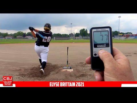 Video of Elyse Brittain, 2021-Power Hitter, 1st/P