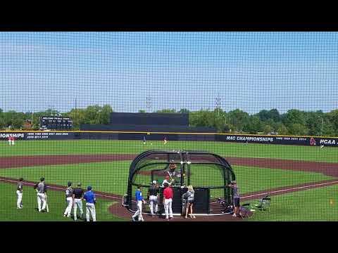 Video of Hitting at Ball State University Prospect Camp on Aug 27 2017