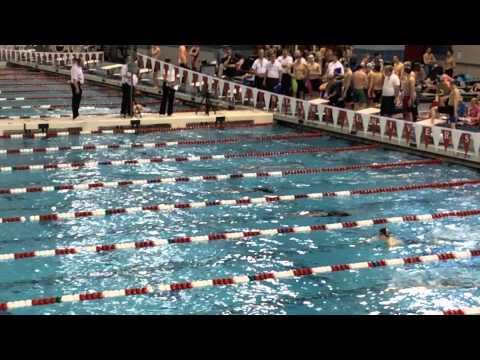 Video of 200 IM, Lane 4 (2:13.18) at the OH Tim Myers Ohio Senior Swim Meet 3/6/15