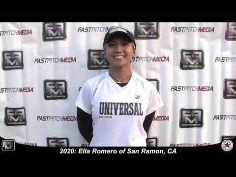 Video of 2020 Ella Romero Pitcher and Second Base Softball Skills Video - Universal Fastpitch