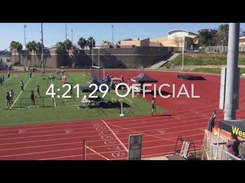 Video of Marshall Brooker 1600m 4:21.29