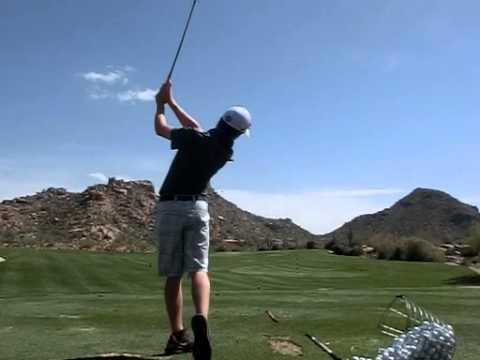 Video of Sam Golf Swing  - down the line (iron)