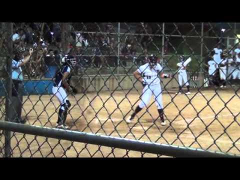 Video of Desiree Moreno's last inning defense.