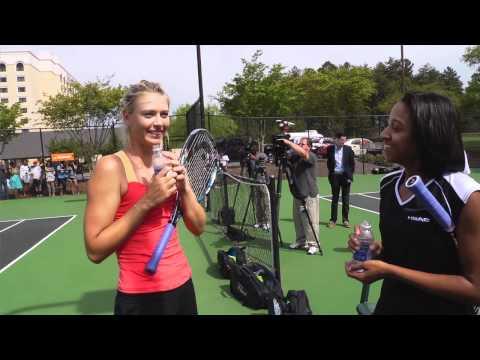 Video of Nadia w/Maria Sharapova & Tennis Channel