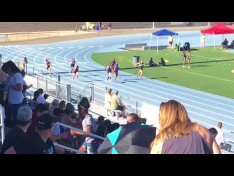Video of Madison winning 8th grade 200m district final