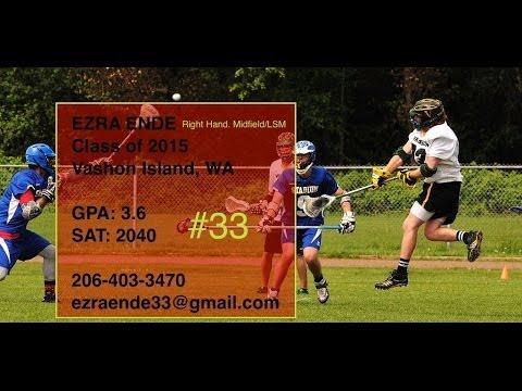 Video of Ezra Lacrosse Highlights NCSA