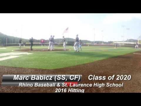 Video of Marc Babicz (SS, CF) Class of 2020 (Rhino Baseball & St Laurence High School)