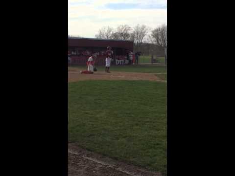 Video of Line drive base hit 