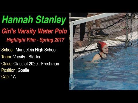 Video of Hannah Stanley Varsity Water Polo 2017