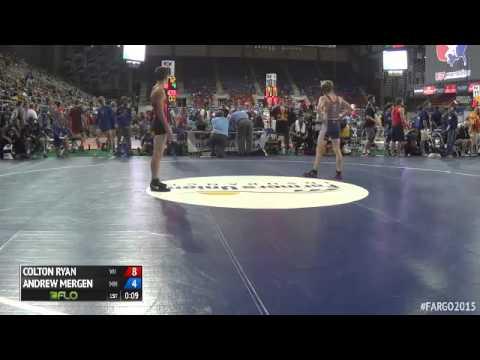 Video of 132 Champ. Round 2 - Andrew Mergen (Minnesota) vs. Colton Ryan (Wisconsin)