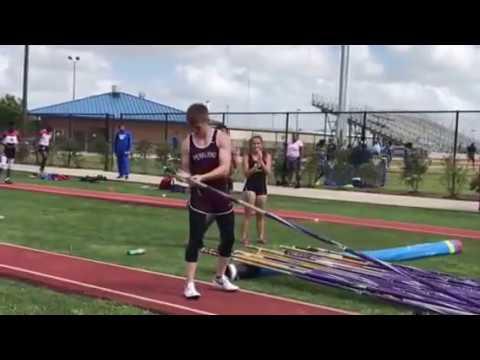 Video of UIL 6A Area 23/24 Meet:  Jump of 15'. 