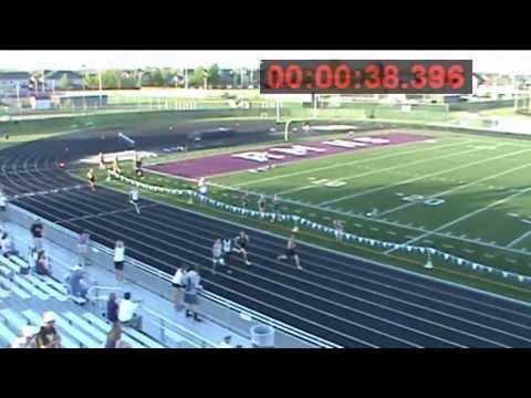 Video of J Wallin - 3rd Leg - 4x400m District 3 5A Finals May 2013