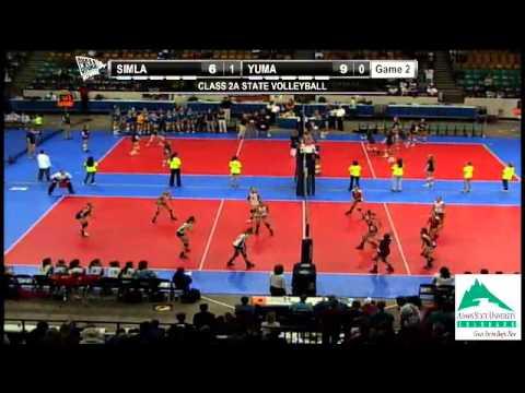 Video of Class 2A State Volleyball Pool Play, Match #6: Simla vs. Yuma