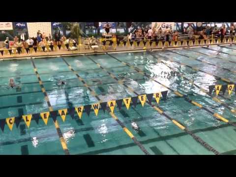 Video of Christine Yang 200FLY SCY at lane 10 and finish 2:04.58