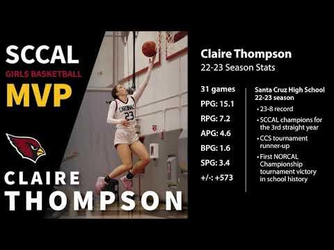 Video of Claire Thompson Santa Cruz High Senior Season Highlights 