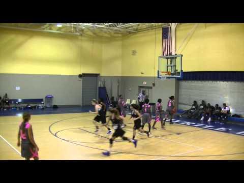 Video of Julie Carini AAU Manzer 2014  white or black jersey #50