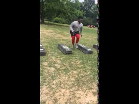 Video of Cousin from mississippi state helping me with bag drills