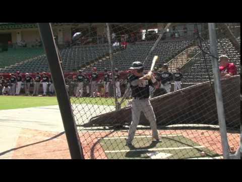 Video of Aaron Acevedo - Batting Practice @ Tempe Stadium in Tempe, Arizona, Ca. - 2014