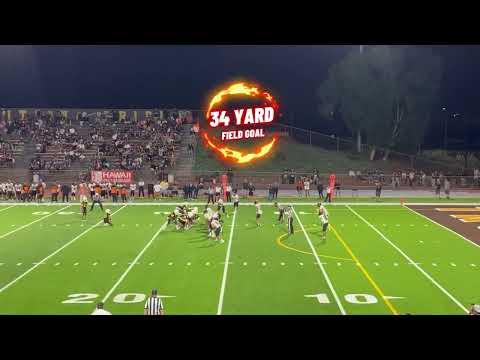 Video of Lyric Sarae - Mililani High School Kicker Oct 28, 2023 Vs Campbell HS 