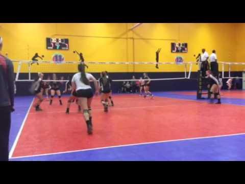 Video of GLPL 03/06/16 Kathleen (#16) blue jersey, va Milwaukee Sting 18 Black