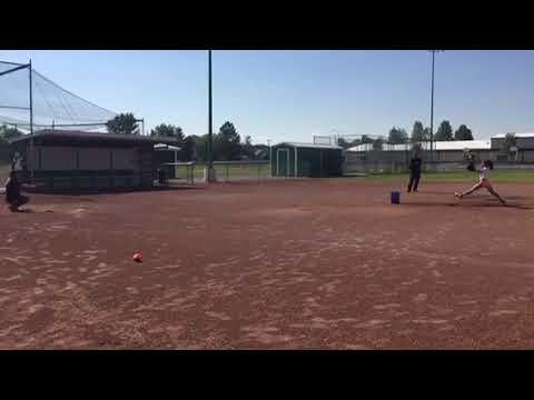 Video of Shayla Pitching Practice Summer of 2017