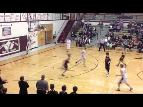 Video of Jayden Ferguson's steal, fast break dunk, and block.