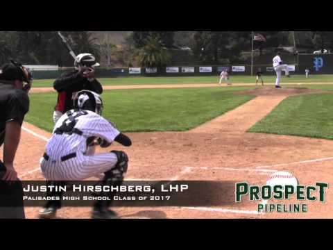 Video of Justin Hirschberg Prospect Video, LHP, Palisades High School Class of 2017