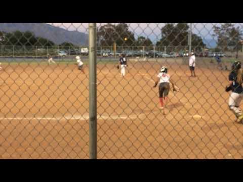 Video of Alyssia's two run triple