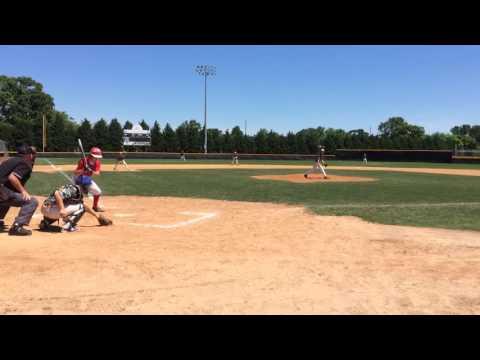 Video of Single to left center. Good pitch selection