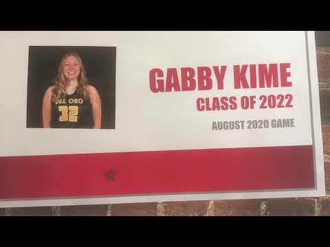 Video of Gabby Kime 2020 August Highlights