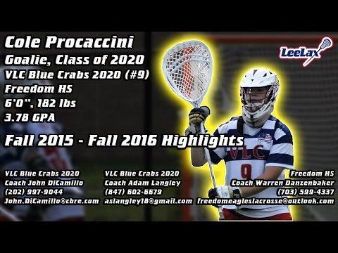 Video of Cole Procaccini - 2020 Goalie - VLC Blue Crabs Highlights