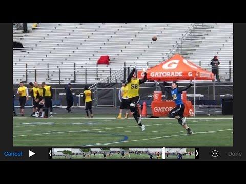 Video of Kenneth Eiden IV, video #1 as wide receiver at FBU Camp in Minneapolis