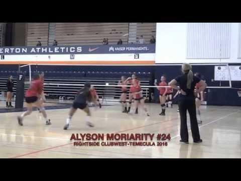 Video of Alyson Moriarity Rightside 6'0 Left handed 2016