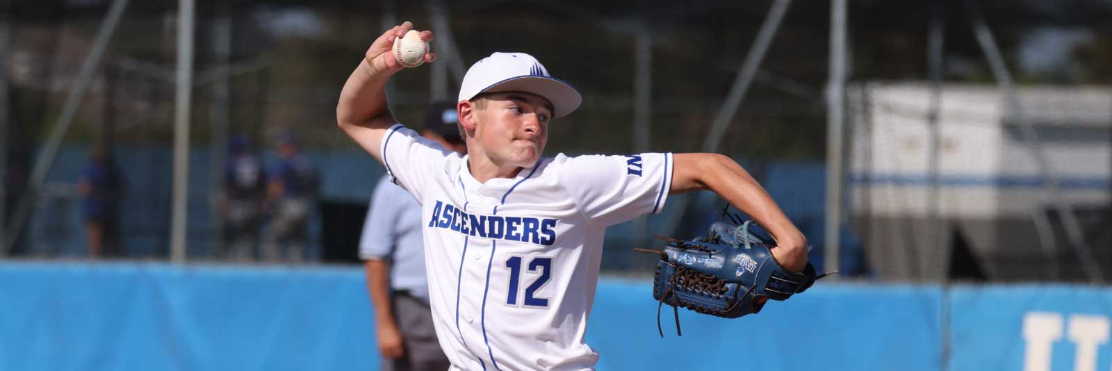 IMG baseball player throwing pitch