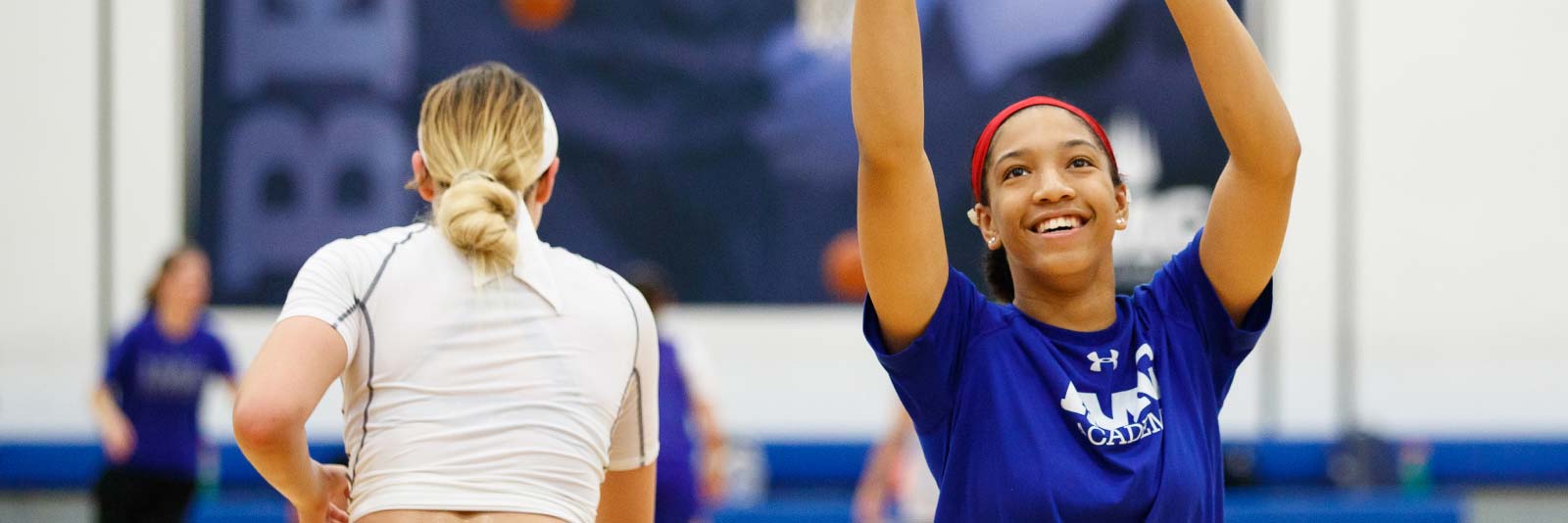 Women's basketball team practice