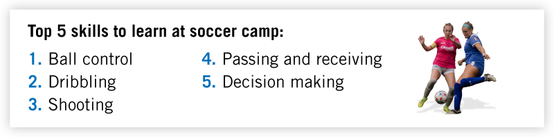 Top 5 skills to learn at soccer camp