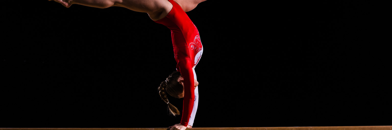 woman on a balance beam