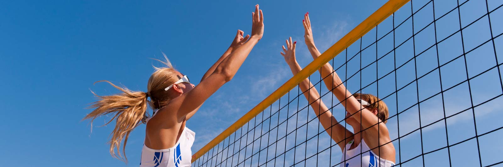 two women's beach volleyball players